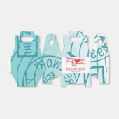 Baby shower van het vliegtuig Dank u Bedankdoosjes (Uitgevouwen)