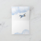  Baby shower van het vliegtuig Dank u kaarten (Binnen)