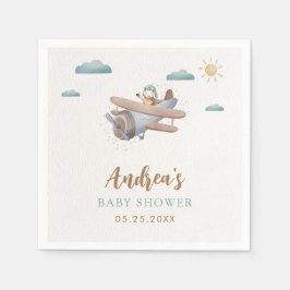 Baby shower van het vliegtuig: Luiers Servet