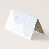  Baby shower van het vliegtuig — Voedselkaart Visitekaartje (Achterkant)