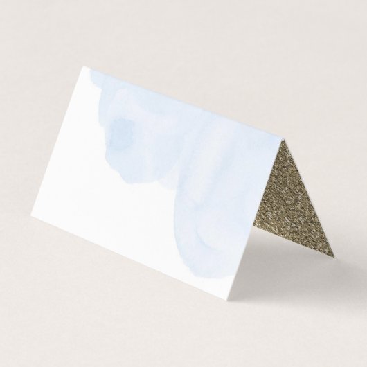 Baby shower van het vliegtuig — Voedselkaart Visitekaartje (Achterkant)