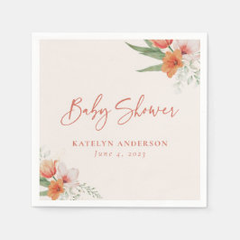 Baby shower van het voorjaar van de Waterverf Perz Servet