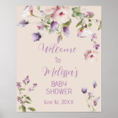 Baby shower van het Welkomstteken van Magnolia Blo Poster (Voorkant)