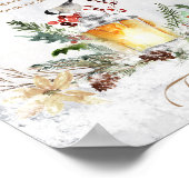 Baby shower van het wintertreerbord poster (Hoek)