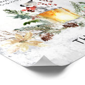 Baby shower van het wintertreerbord poster (Hoek)