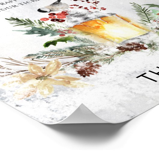 Baby shower van het wintertreerbord poster (Hoek)