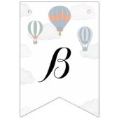 Baby shower van heteluchtballon vlaggetjes (Eerste vlag)