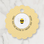 Baby shower van hommels bedankjes labels (Achterkant)