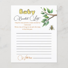 Baby shower van honingbijen