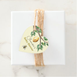 Baby shower van honingbijen bedankjes labels