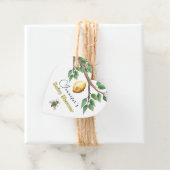 Baby shower van honingbijen bedankjes labels (In situ)