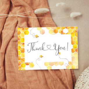 Baby shower van honingbijen bedankt je kaarten
