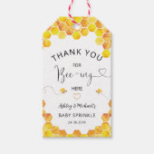 Baby shower van honingbijen cadeaulabel (Voorkant)