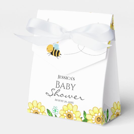 Baby shower van honingbijen, gezoet bedankdoosjes (Voorkant Zijde)