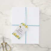 Baby shower van honingbijen, gezoet cadeaulabel (Met Touw)