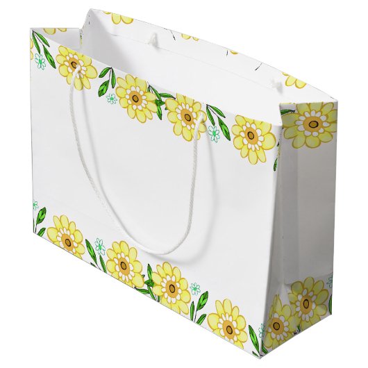 Baby shower van honingbijen, gezoet groot cadeauzakje (Achterkant Gekanteld)