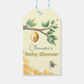 Baby shower van honingbijen Gift Labels Cadeaulabel (Achterkant)