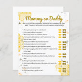 Baby shower van honingbijen mama of papa Game (Voorkant / Achterkant)