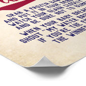 Baby shower van honkbal poster (Hoek)