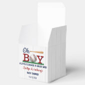 Baby shower van honkbalborden bedankdoosjes (Geopend)