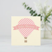 Baby shower van Hot Air Balloon Kaart (Staand voorkant)
