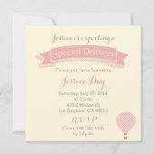 Baby shower van Hot Air Balloon Kaart (Achterkant)