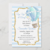 Baby shower van Hot Air Balloon Kaart (Voorkant)