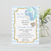 Baby shower van Hot Air Balloon Kaart (Staand voorkant)