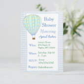 Baby shower van Hot Air Balloon Kaart (Staand voorkant)