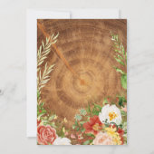 Baby shower van hout kaart (Achterkant)