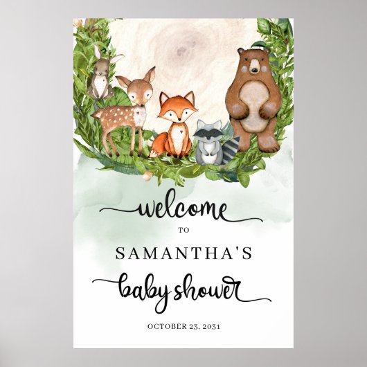 Baby shower van houten moten poster (Voorkant)
