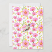 Baby shower van kalkoenen kaart (Achterkant)