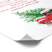 Baby shower van kerstabel laat-nachtluiers poster (Hoek)