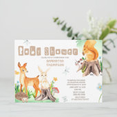 Baby shower van klaveren boeien kaart (Staand voorkant)