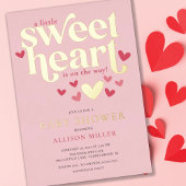 Baby shower van klein meisje folie uitnodiging