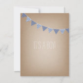 Baby shower van kleine boerenveetpeuters kaart (Achterkant)