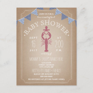 Baby shower van kleine boerenveetpeuters kaart