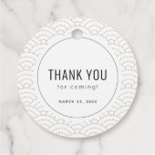 Baby shower van kleine duimberekening Dank u Bedankjes Labels (Achterkant)