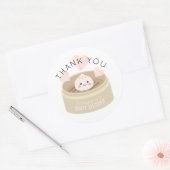 Baby shower van kleine duimberekening Dank u Ronde Sticker (Envelop)