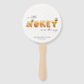 Baby shower van kleine honingbijen handwaaier (Achterkant)