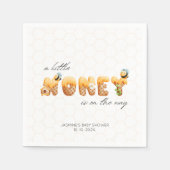 Baby shower van kleine honingbijen servet (Voorkant)