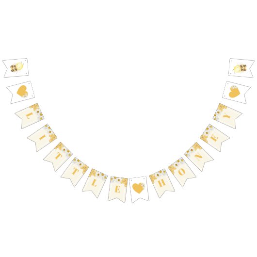 Baby shower van kleine honingbijen vlaggetjes (Alle)