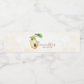 Baby shower van kleine honingbijen waterfles etiket (Enkel label)