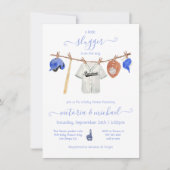 Baby shower van kleine honkbalkafsluiters in kaart (Voorkant)