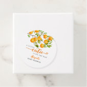 Baby shower van kleine inktvisjes bedankjes labels (In situ)