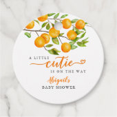 Baby shower van kleine inktvisjes bedankjes labels (Voorkant)