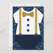 Baby shower van kleine mannen kaart (Achterkant)