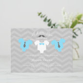 Baby shower van kleine Mannen Kaart (Staand voorkant)