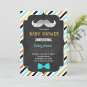 Baby shower van kleine mannen kaart (Staand voorkant)