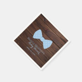 Baby shower van kleine Mannen | Rustic Wood Bowtie Servetten (Hoek)